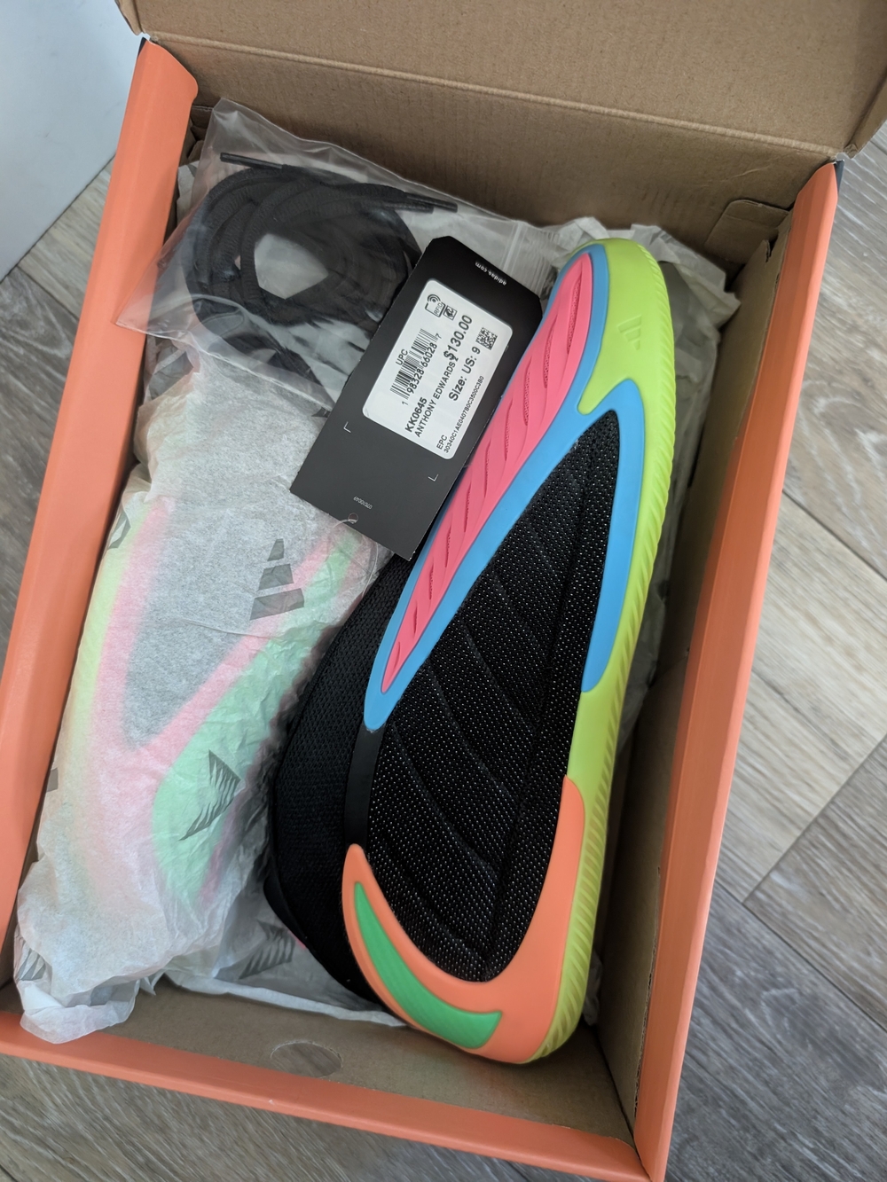 Anthony Edwards 2 Black Multicolor Athletic Shoes